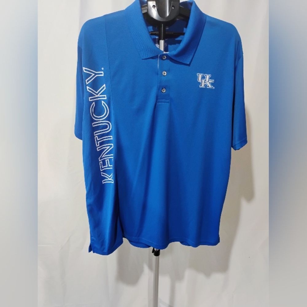 Pro Edge Royal Blue Polo Shirt with Kentucky Logo‎ Size XL